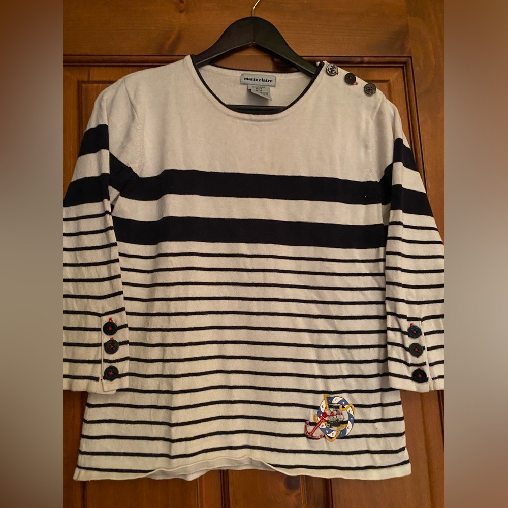 Marie-Claire 3/4 sleeves sweater size medium
